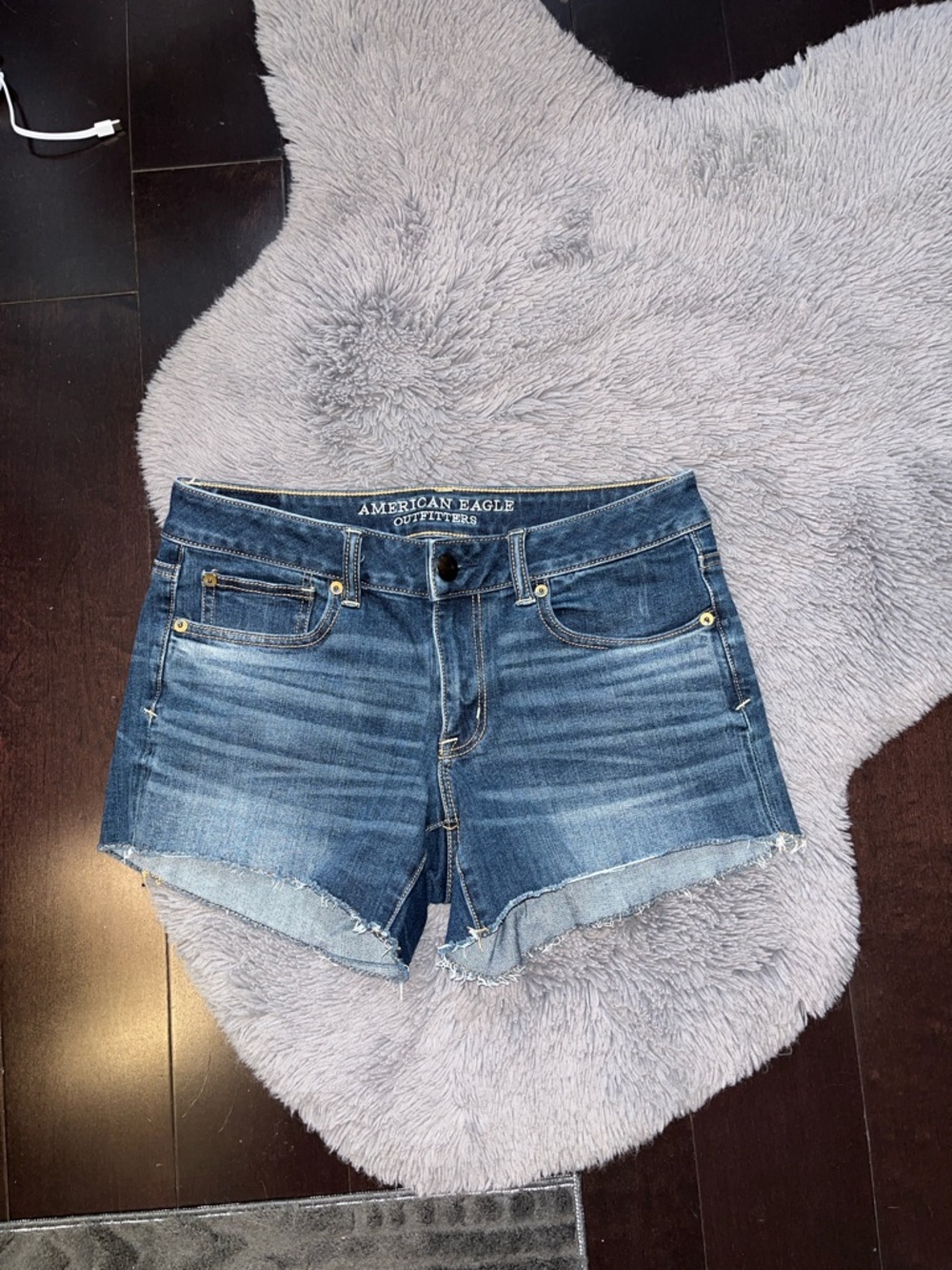 American Eagle Outfitters Blue Denim Cutoff Jean Shorts
